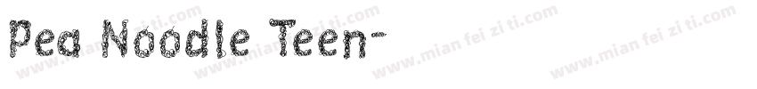 Pea Noodle Teen字体转换